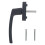 Universal Grey Aluminum Window Handle for Secure Window Locking 1