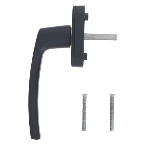 Universal Grey Aluminum Window Handle for Secure Window Locking