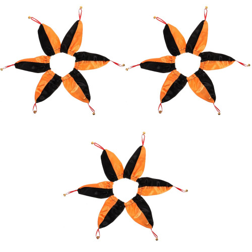3Pcs Reusable Halloween Clown Cat Collar Elastic Decorative Collar