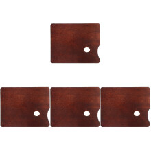 4Pcs Wooden Paint Mixing Palette Brown Durable Palette for Artists