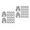 120Pcs Durable Silver Stainless Steel Acorn Caps for Nut Protection 6