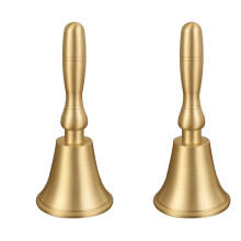 2Pcs Golden Bell Vintage Style for Restaurant School Party