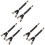 6Pcs Soft Black Shirt Keeper Strap for Men Women Non-Deformable Use 1
