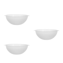 3St Duurzame Plastic Wasbak Transparant Met Handvat Voor Gezicht