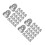 120Pcs Durable Silver Stainless Steel Acorn Caps for Nut Protection 8