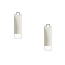 2Pcs Portable Toothbrush Organizer Case Beige for Travel Bathroom Use