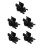 5Pcs Versatile Hard Hat Clips for Headlamp Black Plastic Clamp Holder 4