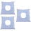 3Pcs Durable Cotton Spa Massage Pillows Sky-Blue Face Down Cushion 8