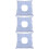 3Pcs Durable Cotton Spa Massage Pillows Sky-Blue Face Down Cushion 9