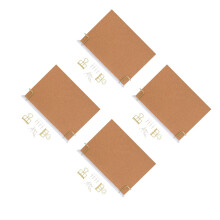 4Sets Desktop Cork Board for Home Office - Metal Frame Memo Holder