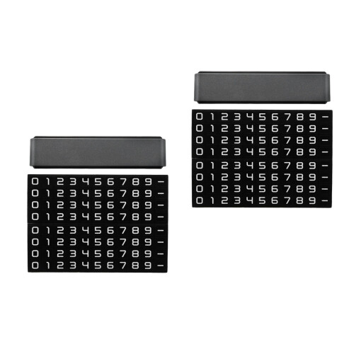 2Sets Durable Grey Car Dashboard Temporary Parking Phone