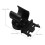 5Pcs Versatile Hard Hat Clips for Headlamp Black Plastic Clamp Holder 11