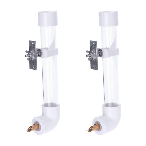 2Pcs Automatic Pet Water Dispenser for Birds and Parrots