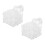 2Sets Clear Acrylic Fish Tank Plant Basins with Suction Cup Design 2