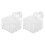 2Sets Clear Acrylic Fish Tank Plant Basins with Suction Cup Design 3