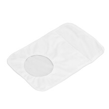 Housse de couverture pour sac de colostomie en coton respirant, universelle, blanche, 22x14,5x7,5 cm