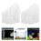 2Sets Clear Acrylic Fish Tank Plant Basins with Suction Cup Design 11