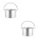 2Pièces Casserole Aluminium Pour Cire Argentée Usage Esthétique 5