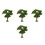 4Pcs Durable Plastic Mini Trees Green for Sand Table and Train Scenery 1
