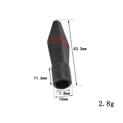 1Set Durable Black Plastic Arrow Tips for Kids' Archery Game Play