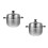 2Pcs Stainless Steel Steamer Pot Kitchen Cookware Multi-Use 4