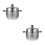 2Pcs Stainless Steel Steamer Pot Kitchen Cookware Multi-Use 5