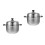 2Pcs Stainless Steel Steamer Pot Kitchen Cookware Multi-Use 7