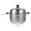 2Pcs Stainless Steel Steamer Pot Kitchen Cookware Multi-Use 9