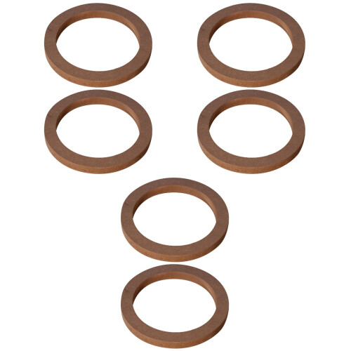 6Pièces Plaques Muffler Marron Anti-Vibration Pratiques Pour 2