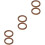 6Pièces Plaques Muffler Marron Anti-Vibration Pratiques Pour 5