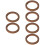 6Pièces Plaques Muffler Marron Anti-Vibration Pratiques Pour 6