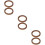 6Pièces Plaques Muffler Marron Anti-Vibration Pratiques Pour 8