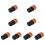 8Pièces Microphone Capsule Cardioïde Haute Résistance Usage Domestique 3