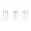 9Pcs White Pen Tattoo Positioning Fine Tip Eyebrow Mapping 7