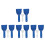 12Pcs Car Ice Set with Snow Brush PP Durable Portable Design 4
