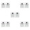 10Pcs Silver Plastic Spray Button Valve for Kitchen Shower Attachments 6