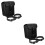 2Pièces De Rangement Noir Durable Et Portable 6