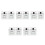 10Pcs Silver Plastic Spray Button Valve for Kitchen Shower Attachments 8
