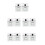 10Pcs Silver Plastic Spray Button Valve for Kitchen Shower Attachments 9