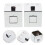 10Pcs Silver Plastic Spray Button Valve for Kitchen Shower Attachments 10