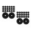 40Pcs Fabric Root Protection Mat Garden Mulch Ring Black Reusable 5