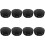 8Pcs Creative Black Fake Teeth Storage Case with Mirror Compact Size 2