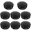 8Pcs Creative Black Fake Teeth Storage Case with Mirror Compact Size 7