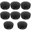 8Pcs Creative Black Fake Teeth Storage Case with Mirror Compact Size 8