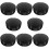 8Pcs Creative Black Fake Teeth Storage Case with Mirror Compact Size 9