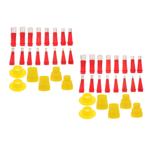 44Pcs Multi Applicator Kit Stainless Steel Rubber Nozzles 2