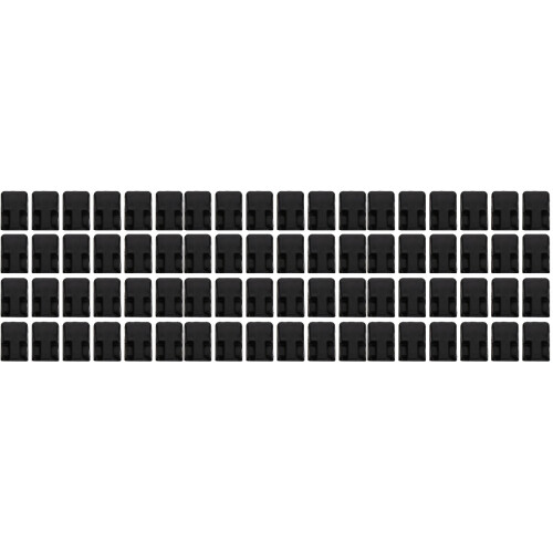 105Pcs Black Plastic Finger Ring Display Stand for Jewelry Storage 2
