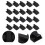 105Pcs Black Plastic Finger Ring Display Stand for Jewelry Storage 9