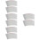 800Pcs Clear Cellophane Storage Bags Opp Material Self-Adhesive White 8