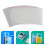 800Pcs Clear Cellophane Storage Bags Opp Material Self-Adhesive White 11